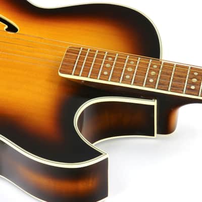 1967 Hofner President Florentine Model 66 Acoustic Archtop 5115-05 Brunette Sunburst image 18