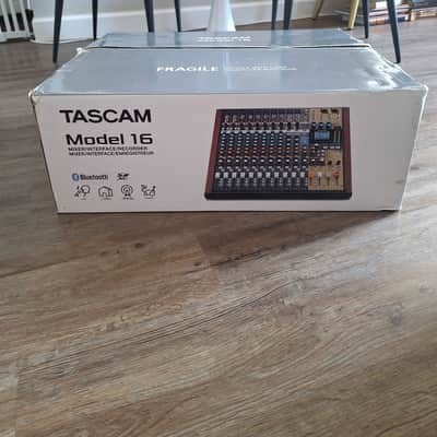 TASCAM Model 16 Multitrack Recorder / Mixer / Audio Interface 2019 - Present - Black with Wood Cheeks image 1