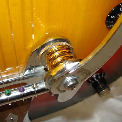 1970's Univox Coily U1825 Semi-Hollow Electric Guitar, Sunburst w/ Case image 7