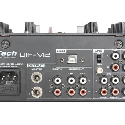 Dj Tech Dif M2 Mixer Scratch Per Dj 2 Canali image 2