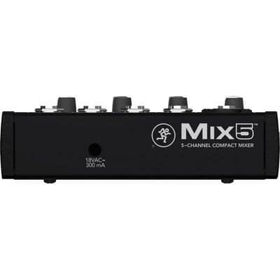 Mackie MIX5 Mixeur compact 5 canaux, 8 entrées MIX5 image 4