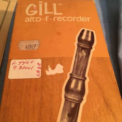 Gill Alto Recorder in F Wood - Like New with Box-  Made in Israel c1975 image 18