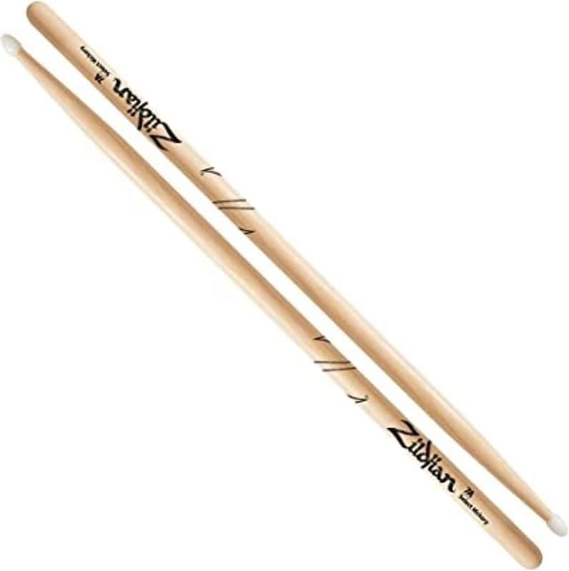 Zildjian 7AN Hickory Drum Sticks - Nylon Tip image 1