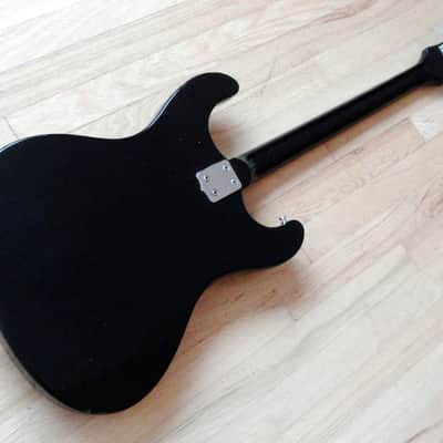 1970s Mosrite Firstman Vintage Electric Bass Guitar Black Mark I Japan Avenger image 13
