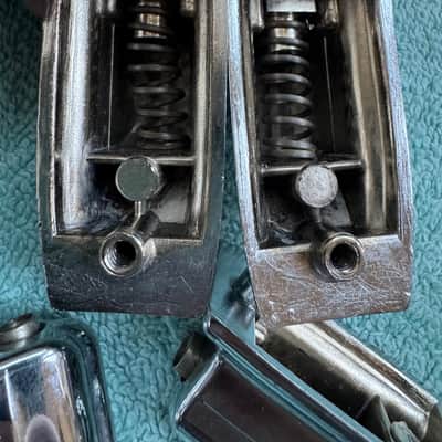 Rogers Lot of 8 Beavertail Vintage Cleveland era Tom Drum Lugs Lot #1 60s - Chrome image 7