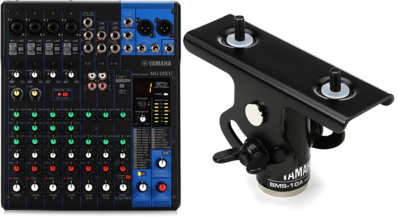 Yamaha MG10XU 10-channel Mixer with USB and FX Bundle with Yamaha