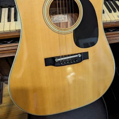 Aria A9600 Dreadnought Acoustic Guitar 1970's Japan image 11