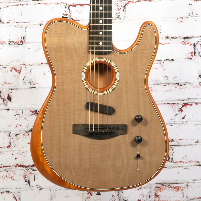 Fender - 2020 American Acoustasonic Telecaster Sonic Gray w/Bag - USED