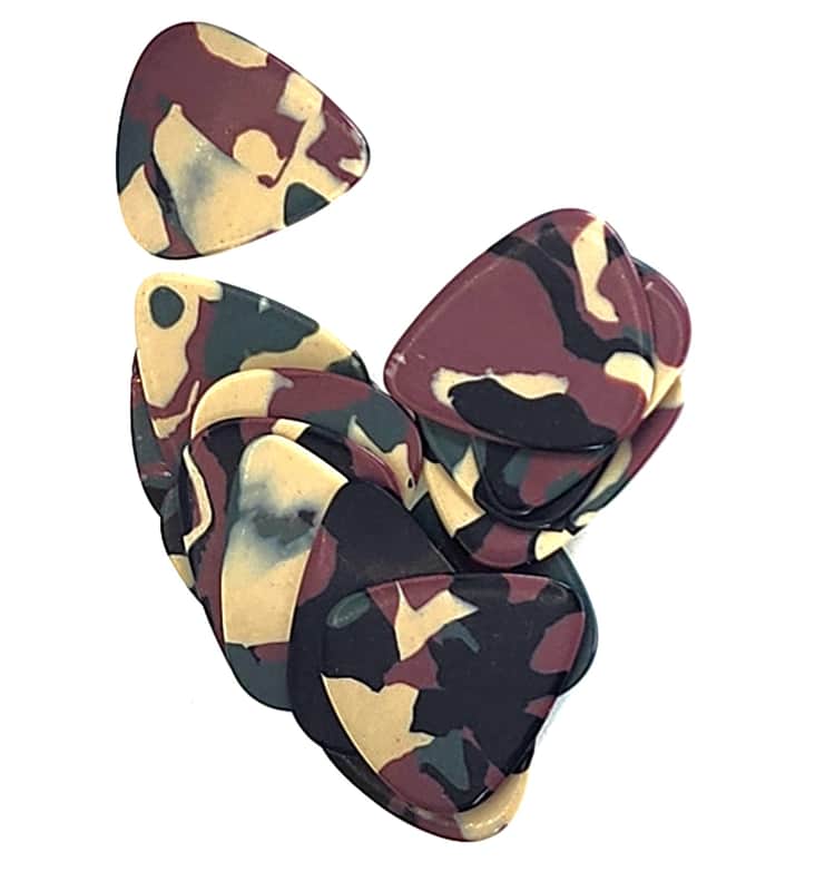 Squier Modders 15-Pack 0.94mm Thick Pick Hard for Sweep Metal - Camo image 1