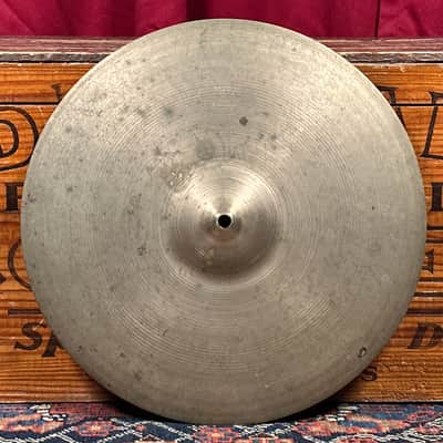 14" Zildjian A 1940s-1950s Trans Stamp THIN Hi-Hat Cymbal Pair 610g/642g *Video Demo* image 2
