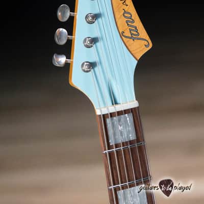 Fano JM6 Alt de Facto HSS Trem Guitar w/ Lollar Blondes & Imperial – Sonic Blue image 5