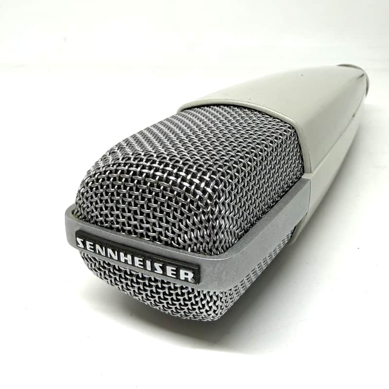 Vintage Sennheiser MD 421-N MD421 MD 421 Cardioid Dynamic Microphone 1960s - 1980s - White image 1