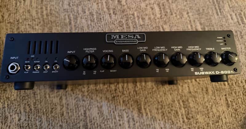 Mesa Boogie Subway D-800 Plus 800-Watt Bass Amp Head 2016 - Present - Black image 1