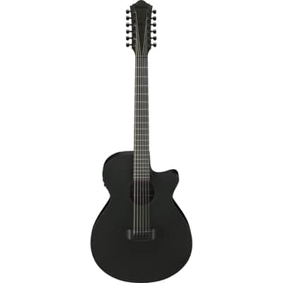 Ibanez AEG1221 AEG 12-String Acoustic Electric Guitar - Black Out image 2