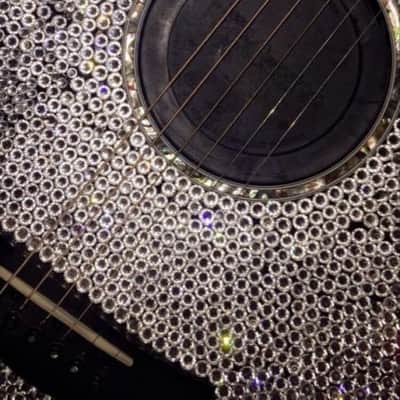 Taylor Swarovski guitar 2013 Swarovski/black image 3