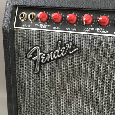 Vintage Fender Tube Champ 12 1987-1993 Rare Original Red Knob Guitar Amp Black Grey Tolex Original Print Ad Mint image 4