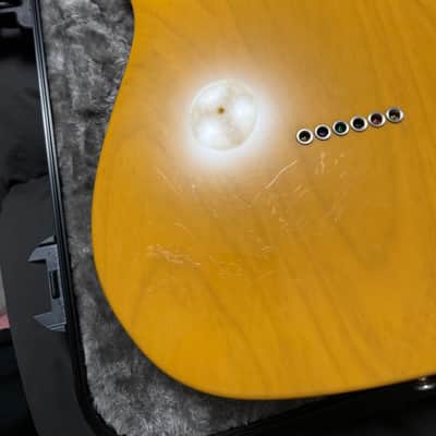 Fender American Professional Telecaster, Maple Fretboard , Butterscotch Blonde With Molded Case image 5