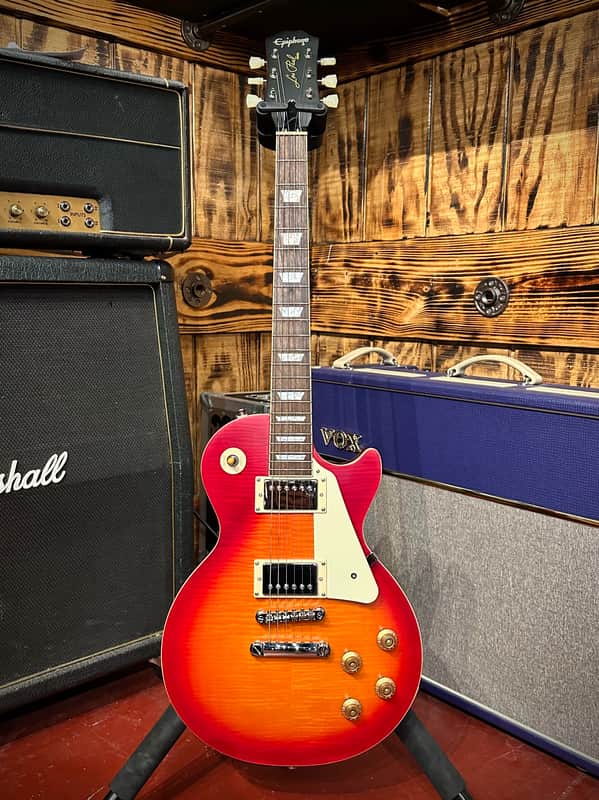 Epiphone '59 Les Paul Standard Outfit 2022- Aged Dark Cherry Sunburst image 1