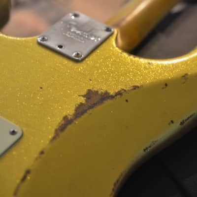 American Standard Fender Stratocaster Custom Relic Gold Sparkle image 11