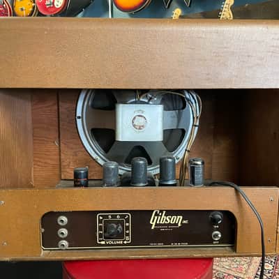 Vintage Gibson BR-6F 3-Input 10-Watt 1x10" Guitar Combo 1948 - 1954 - Brown image 5