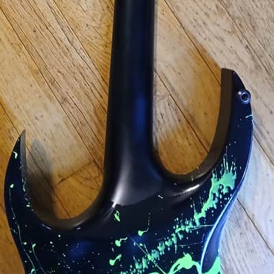Solar Guitars A2.6 - Toxic Green Splatter image 10