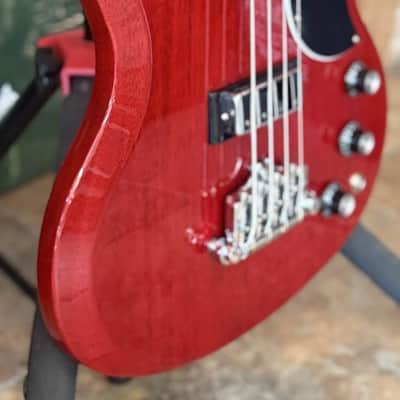 Gibson 2025 Standard SG 4 String Electric Bass Guitar W Case Heritage Cherry image 3
