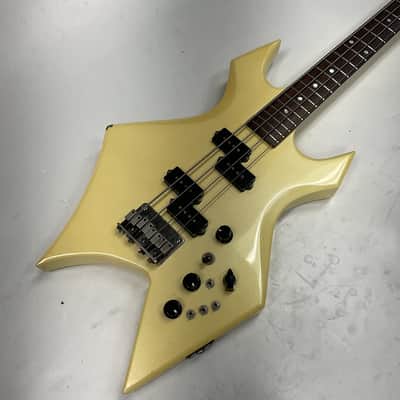 BC Rich MIJ NJ Warlock Bass White 1984 Moser Electronics W/OHSC image 2