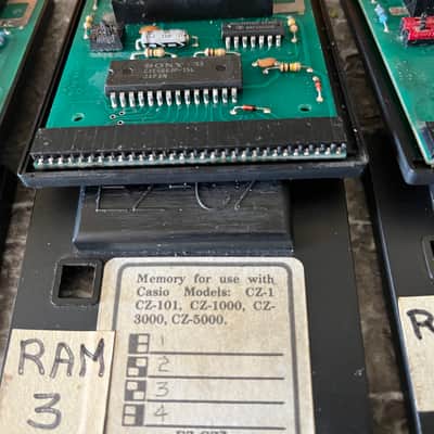 Vintage Casio CZ Synth Lot: RA-3 and 4x EZCZ cartridges image 9
