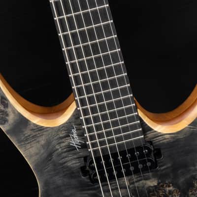 Mayones Hydra 7 Elite Headless - Trans Black Satin - Custom Satin Neck image 24