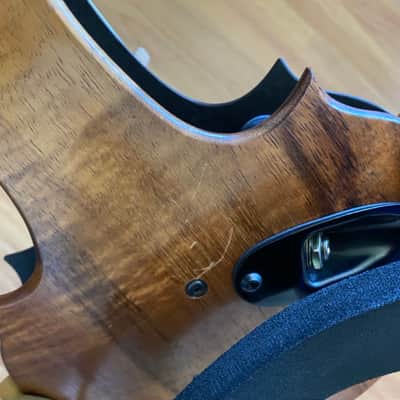 Rare: Tucker Barrett Luma - 5 string electric Violin/Viola - Hawaiian Koa wood image 11