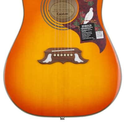 Epiphone DOVE PRO VB ＆ Seymour Duncan PU Epiphone EEDVVBNH Dove Pro 6-String RH Acoustic Electric Guitar