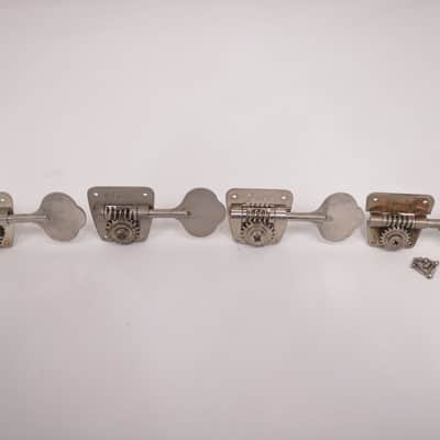 1973-1974 Vintage Fender Precision Jazz Bass NICKEL TUNERS with Bushings & Screws 1970 1971 1972 1975 Telecaster image 7