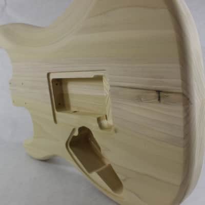 Unfinished Poplar HSH guitar body - fits Fender Strat Stratocaster neck Floyd Rose J896 image 5