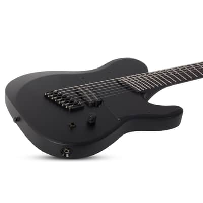 Schecter PT-7 Multiscale Black Ops, Satin Black Open Pore - Electric Guitar image 6