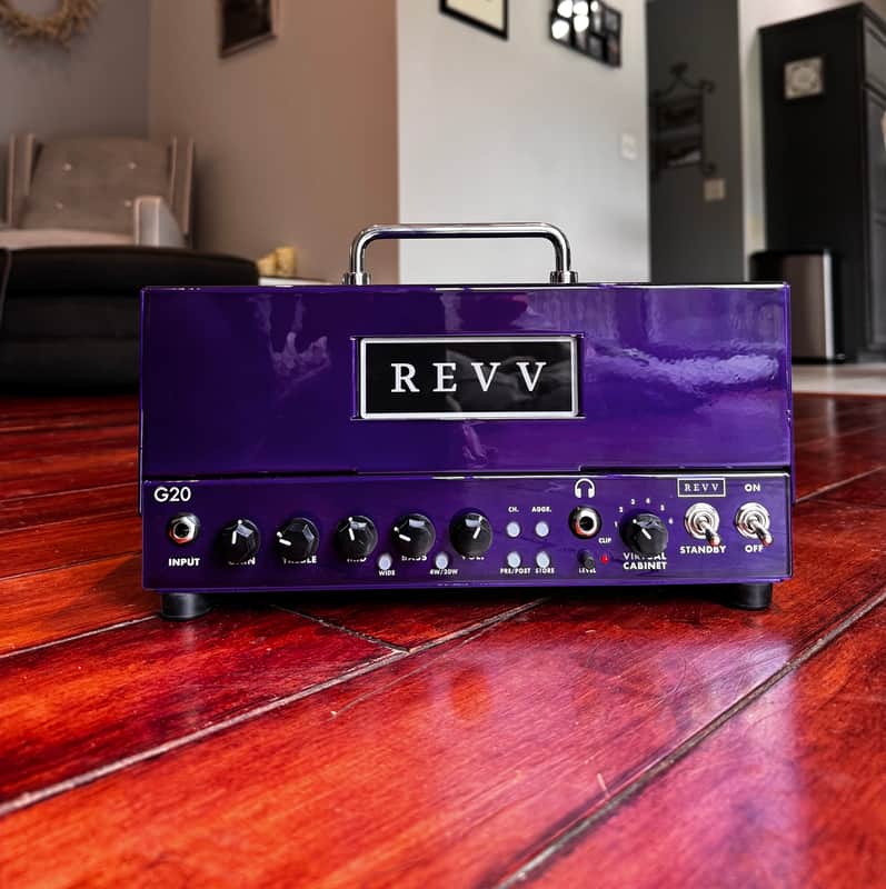 REVV G20 2-Channel 20-Watt Guitar Amp Head with Reactive Load and Virtual Cabinets 2020 - 2021 - Black image 1