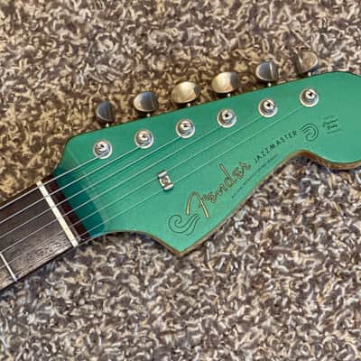 Clean! 2000 Fender Japan JM66-80 Jazzmaster Reissue MIJ CIJ Ocean Turquoise Metallic OTM w/Matching Headstock Tokai/Dyna Factory Era image 3