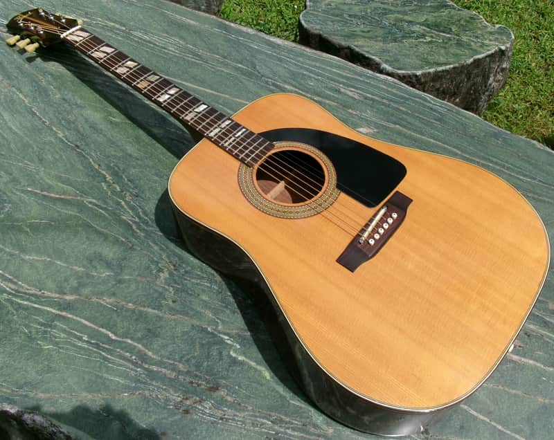 Pearl Dreadnought Acoustic Guitar made by Hayashi Gakki CIRCA 1977 image 1