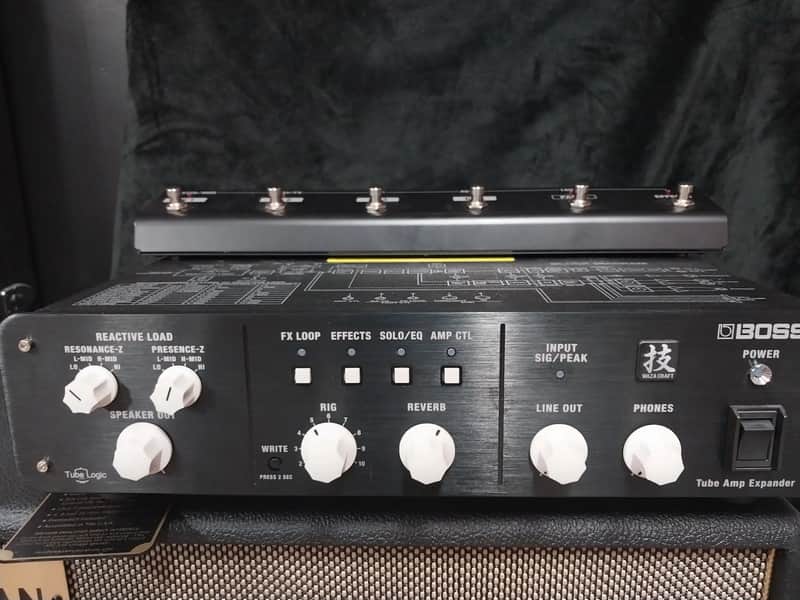 Boss Waza Tube Amp Expander with GA-FC Foot Controller - Black image 1