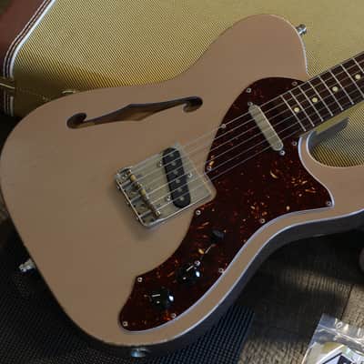 2017 K-Line Truxton Thinline Electric Guitar Factory Relic Rose Gold + HSC image 2