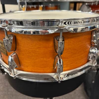 YAMAHA MIJ Maple Custom Absolute - Vintage natural snare drum 5.5 by 14 JAPAN image 4
