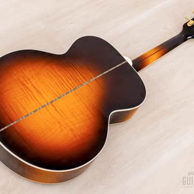 1995 Gibson J-200 Jumbo Guitar Vintage Sunburst, Figured Maple w/ Case image 17