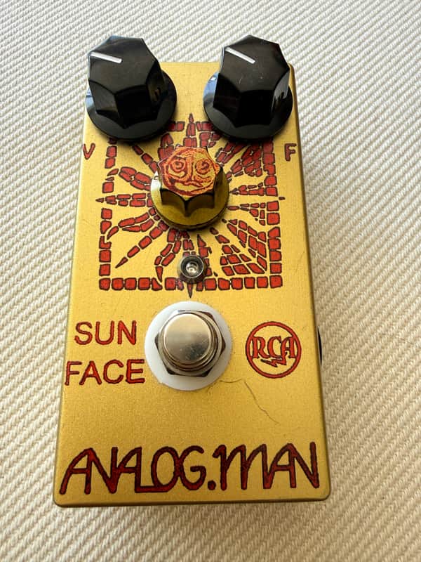 Analogman Sun Face RCA Germanium Fuzz with Sun Dial Knob 2018 - Gold image 1
