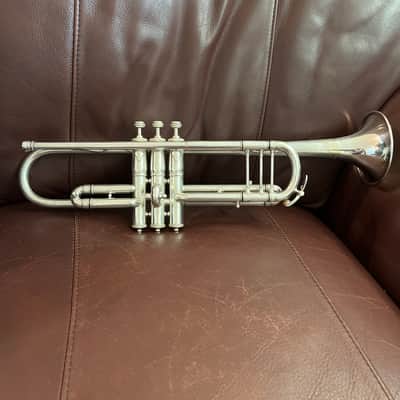 Buescher Model 9 Bb Trumpet (1921) (rare mute) (silver plated) (gold wash bell) (LP) SN 81491 image 4