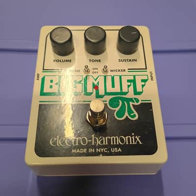 Electro-Harmonix Big Muff Pi with Tone Wicker Distortion / Sustainer 2008 - Present - White / Black / Green image 2