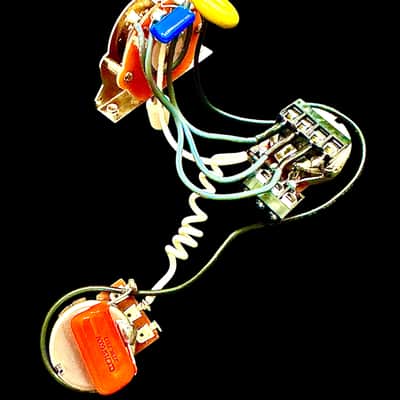 Deluxe Anderton Modified 5 way with Series Taming Caps Solderless Wiring Harness for 2 pickup guitars - Strat Style or Tele!!!!!  NEW image 2