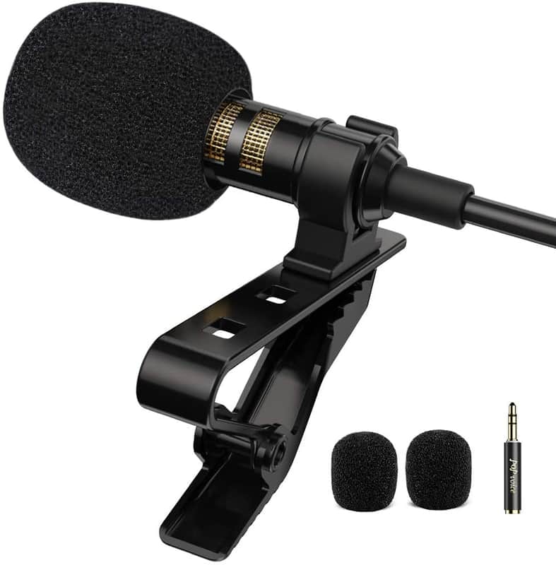 PoP voice Professional Lavalier Lapel Microphone Omnidirectional Condenser Microphone image 1