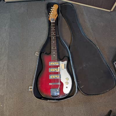 Crestwood MIJ Electric Guitar w/Case - Redburst (Late 1960's - Early 1970's) image 11