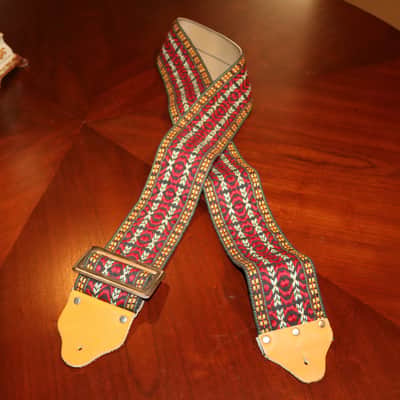60's/70's Vintage Woven Strap Three inches Wide image 1