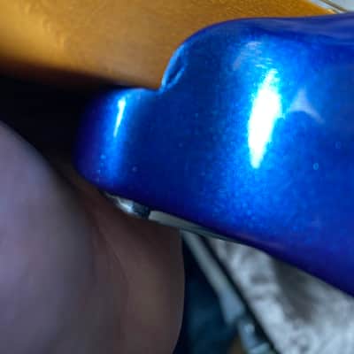 Fender American Ultra Stratocaster with Maple Fretboard 2019 - Present - Cobra Blue and Case image 3