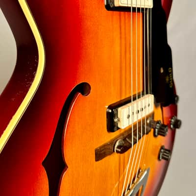 Guild T-100-D Slim jim 1965 - Sunburst image 6
